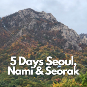 5-Hari Seoul, Nami & Mt.Seorak